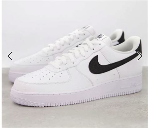 air force weiß mit schwarzem nike zeichen|Nike af1 weiß.